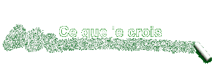 Ce que je crois