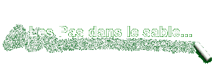 Les Pas dans le sable...